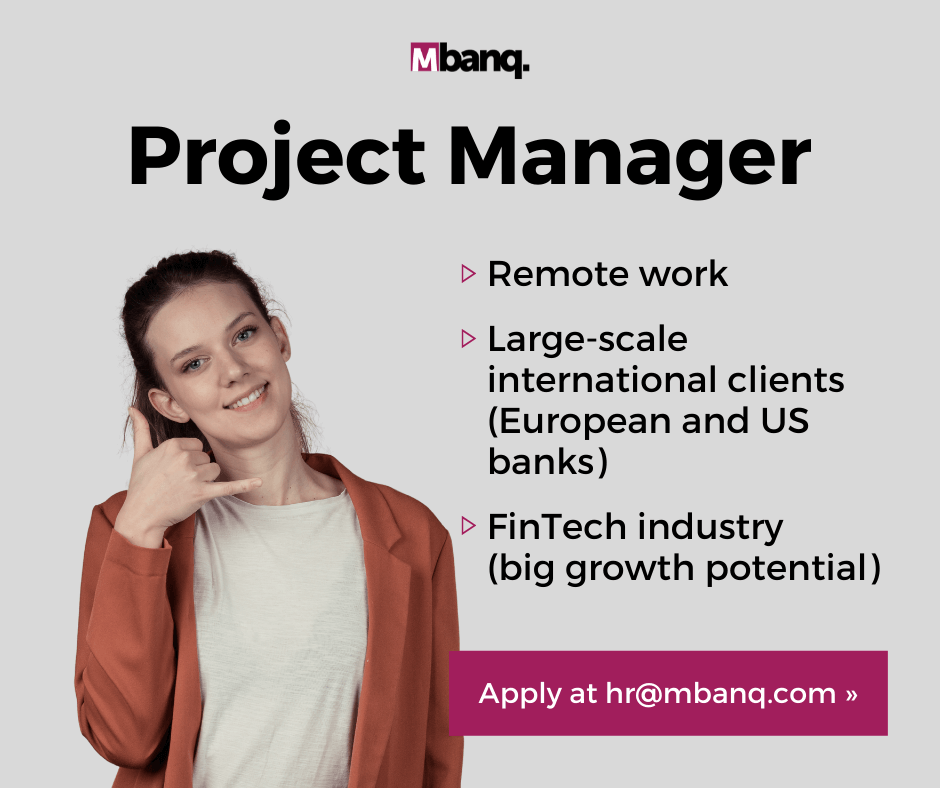 Project Manager remote position Mbanq Project Manager position at Mbanq